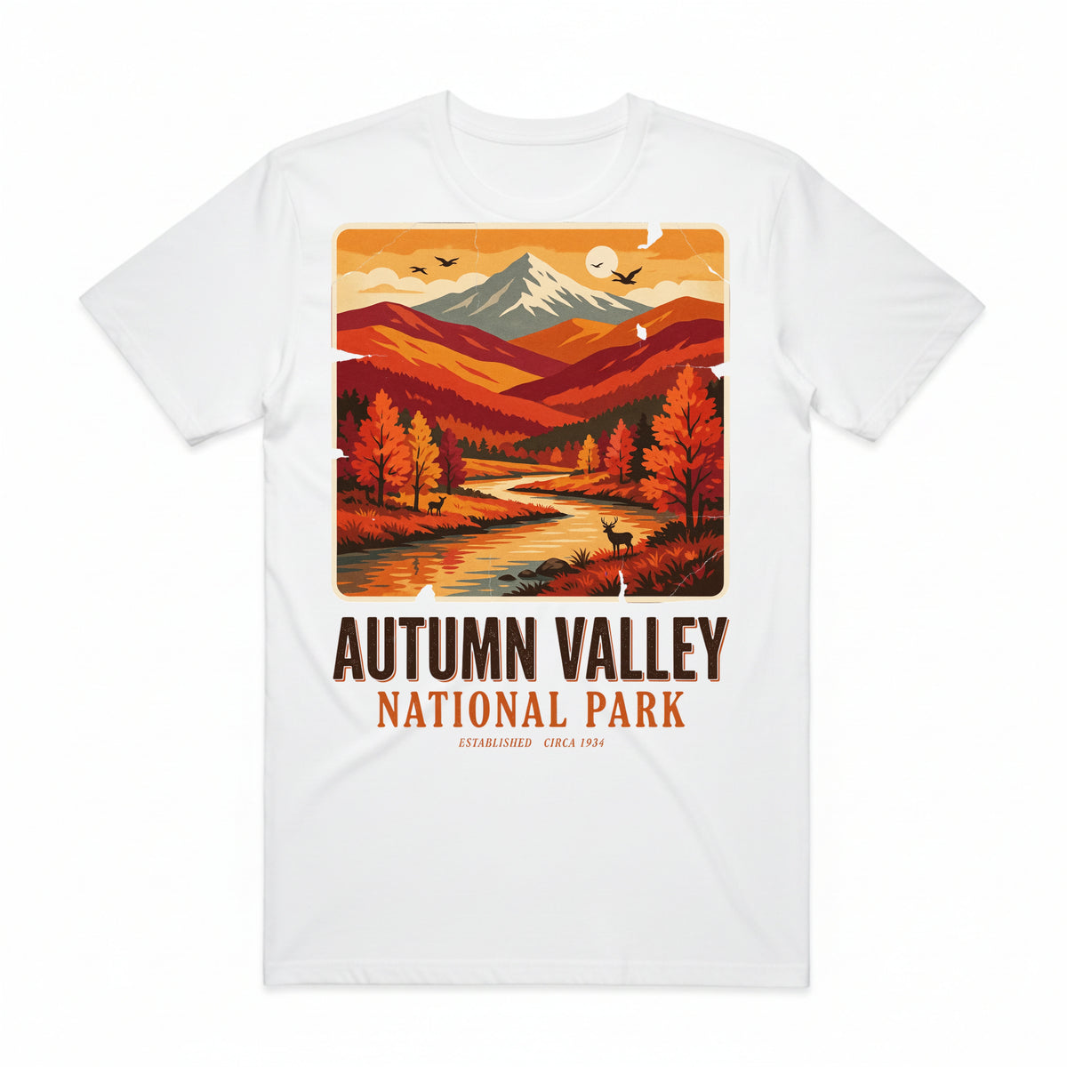 National Park Fall Travel Poster T-Shirt