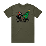 Naughty Cat Christmas Tree T-Shirt
