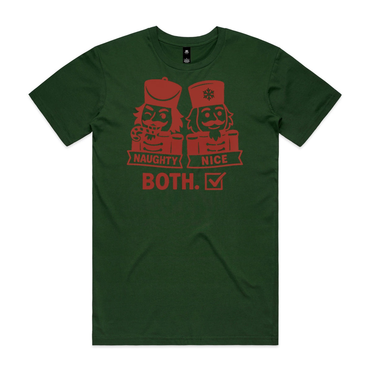Naughty Nice Both Nutcracker Christmas T-Shirt