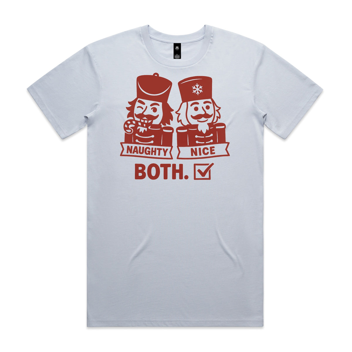 Naughty Nice Both Nutcracker Christmas T-Shirt