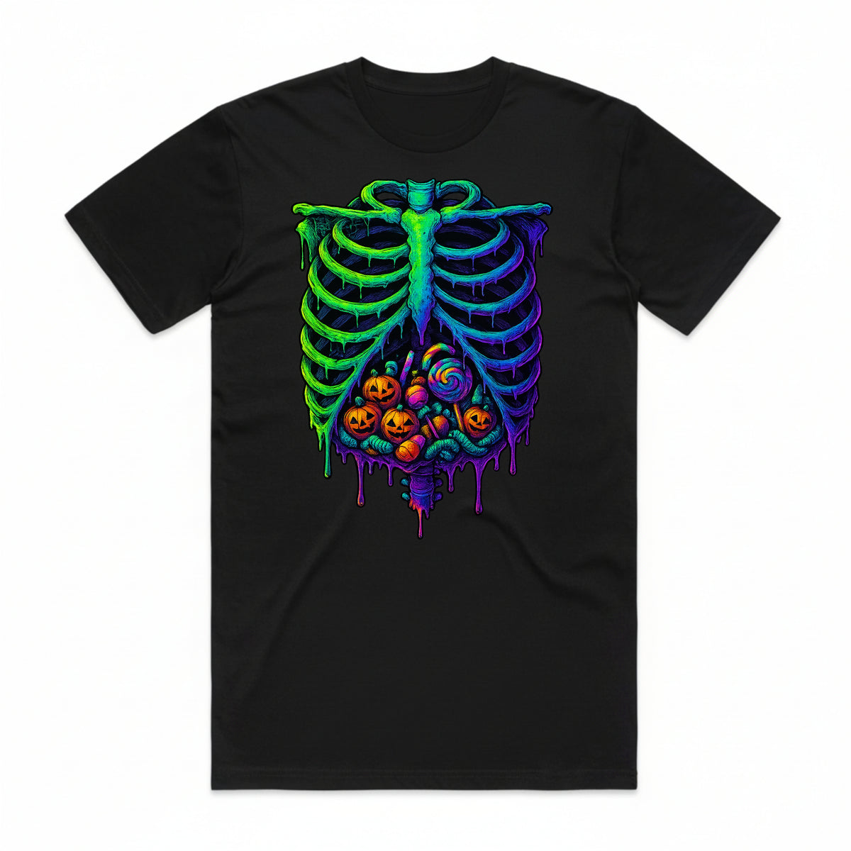 Neon Nightmare Ribcage T-Shirt