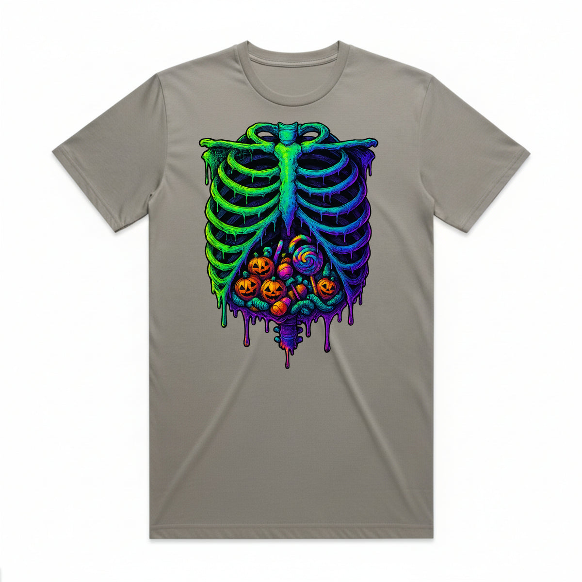 Neon Nightmare Ribcage T-Shirt