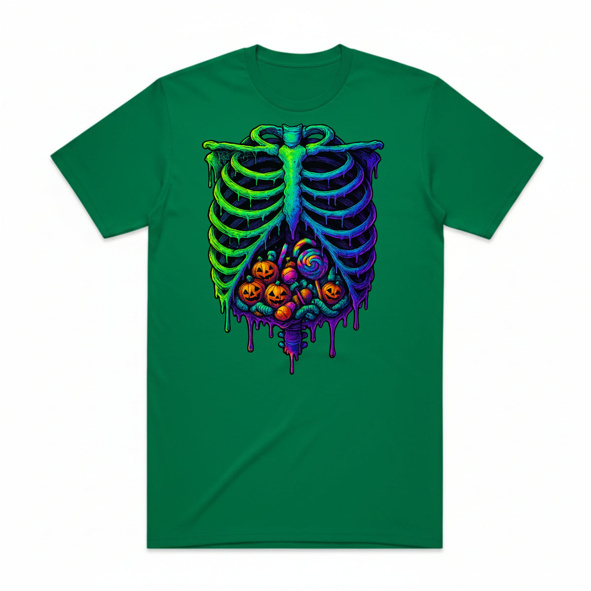 Neon Nightmare Ribcage T-Shirt