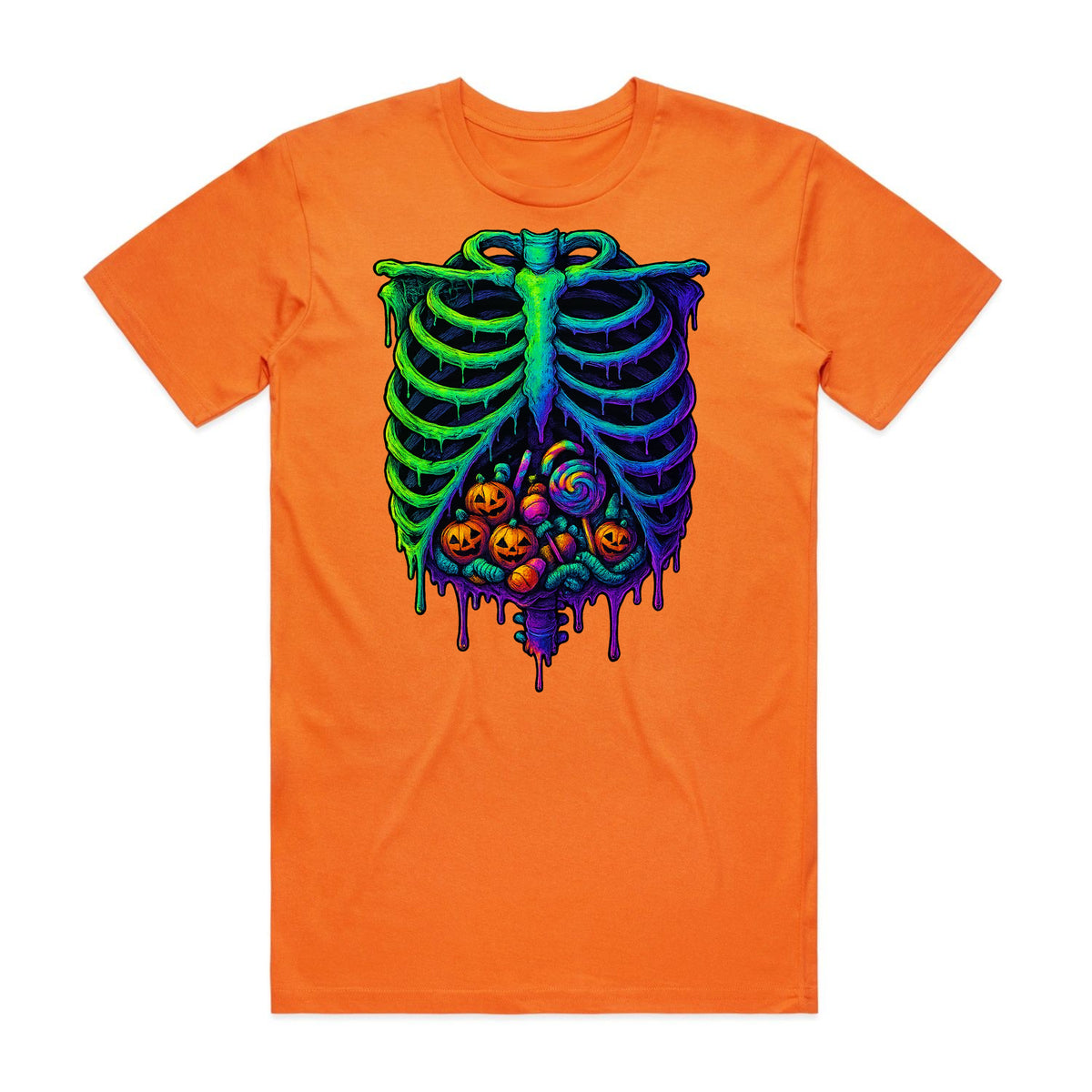 Neon Nightmare Ribcage T-Shirt