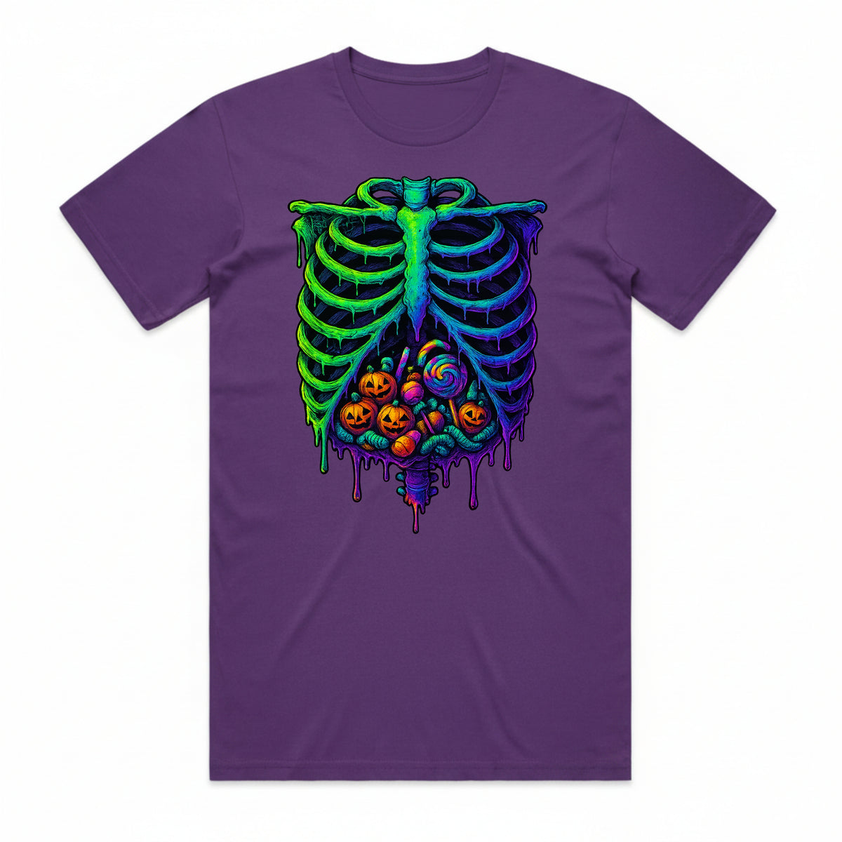 Neon Nightmare Ribcage T-Shirt