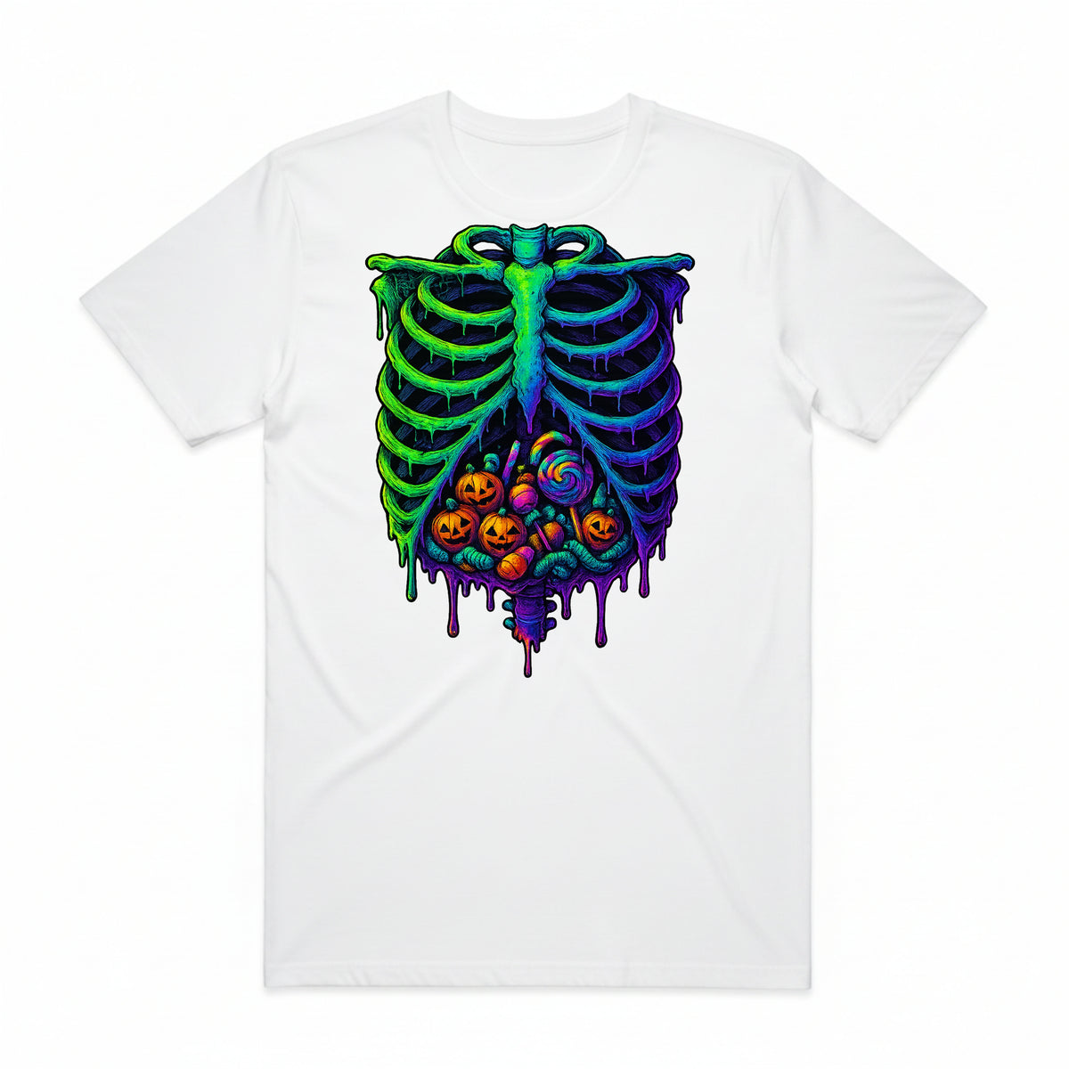 Neon Nightmare Ribcage T-Shirt
