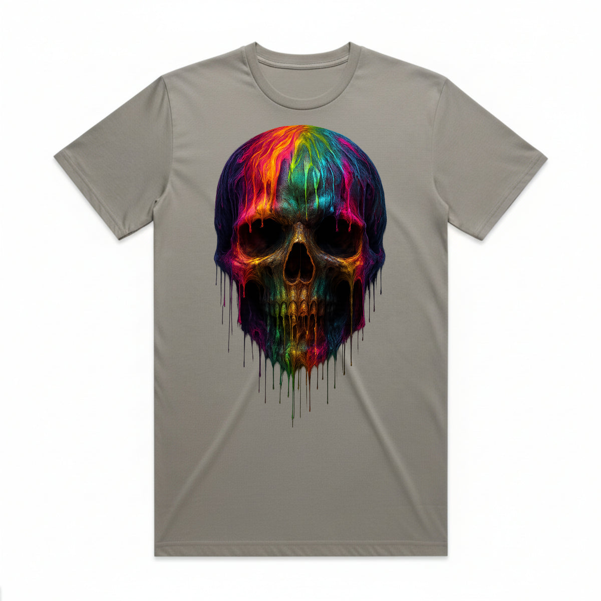 Neon Skull Drip T-Shirt