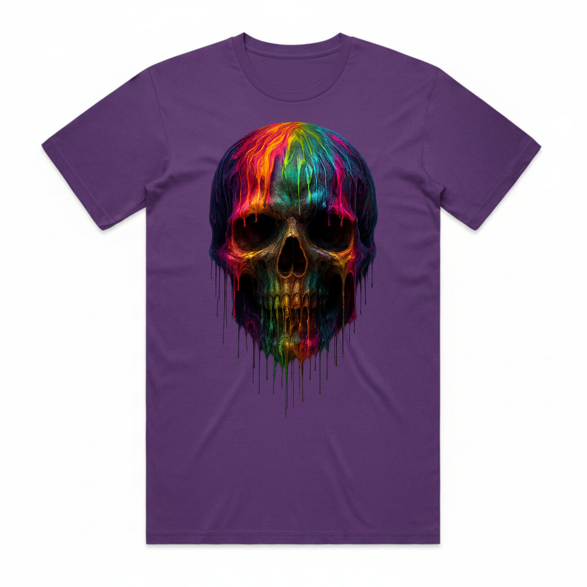 Neon Skull Drip T-Shirt