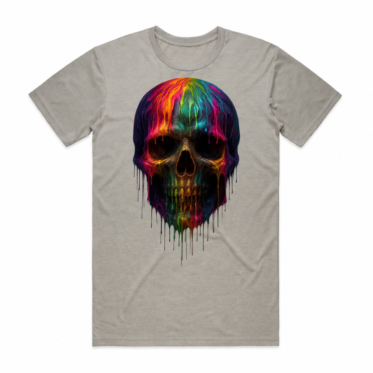 Neon Skull Drip T-Shirt