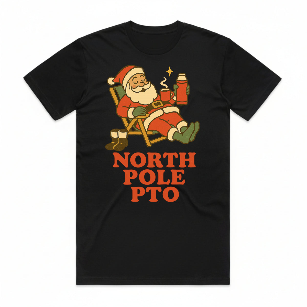 North Pole PTO Santa Christmas T-Shirt