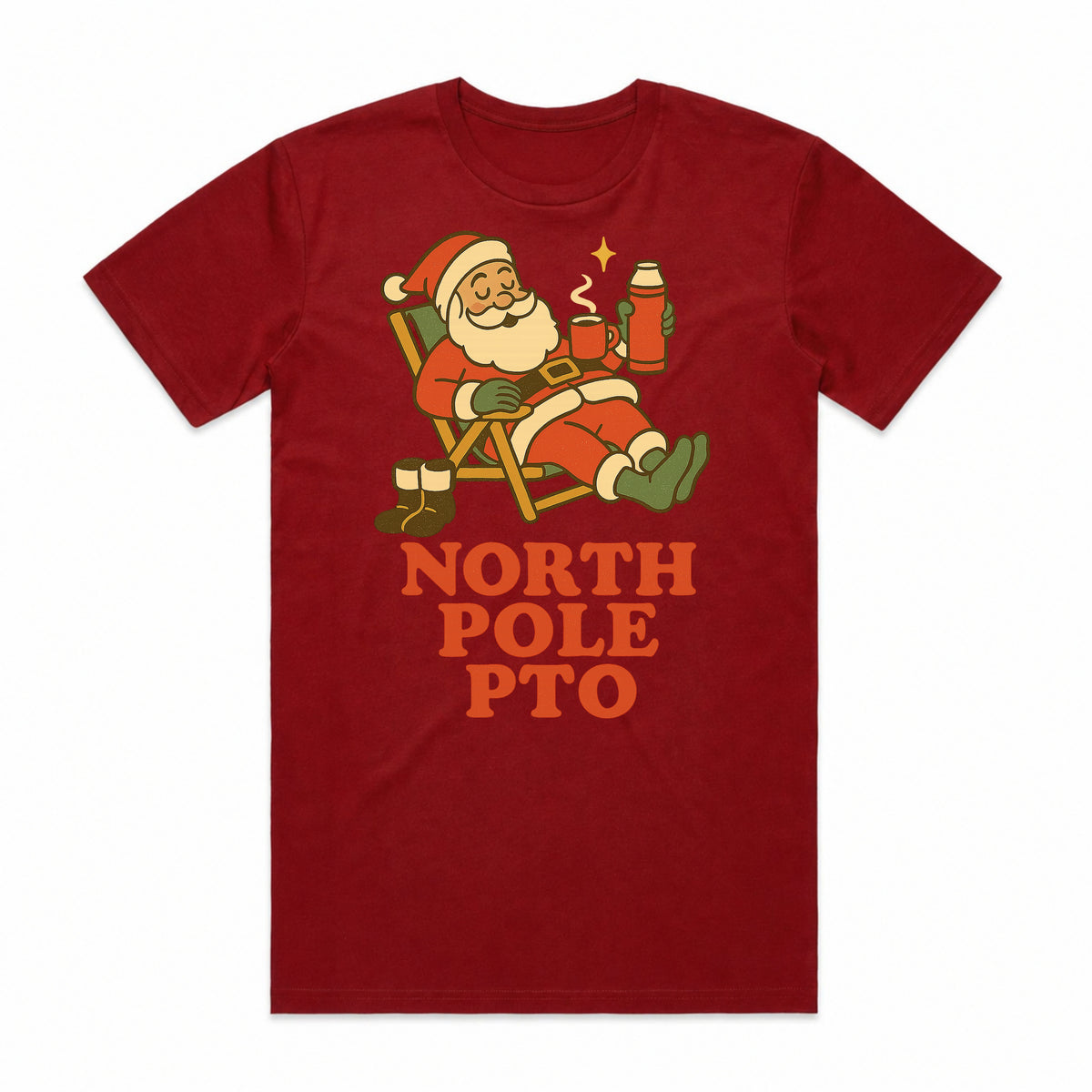 North Pole PTO Santa Christmas T-Shirt