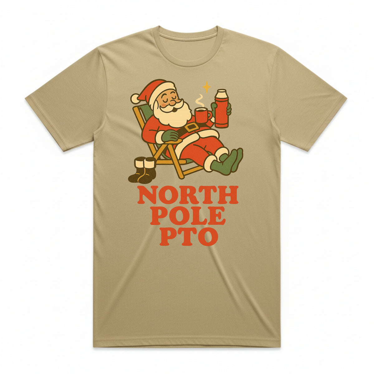 North Pole PTO Santa Christmas T-Shirt