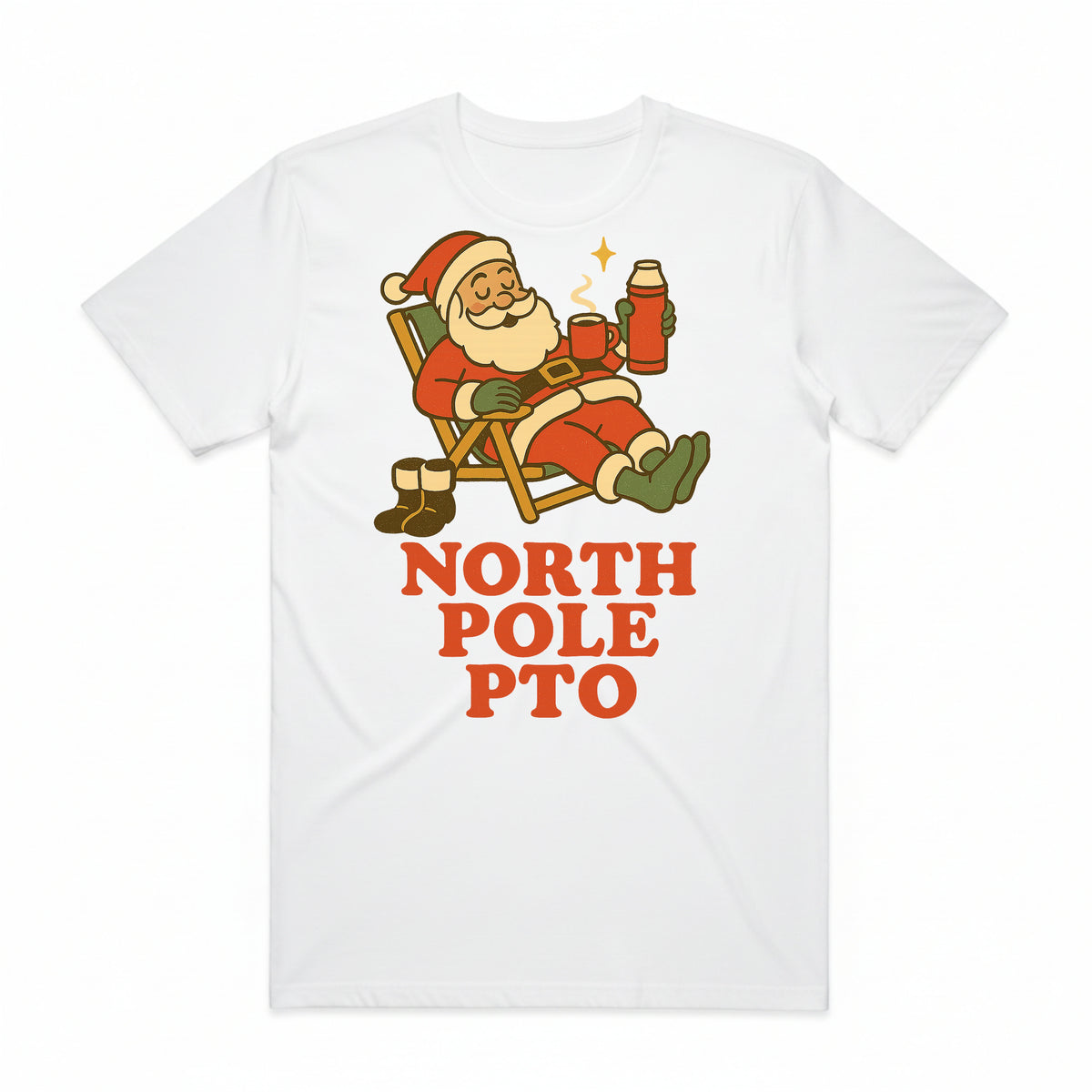North Pole PTO Santa Christmas T-Shirt