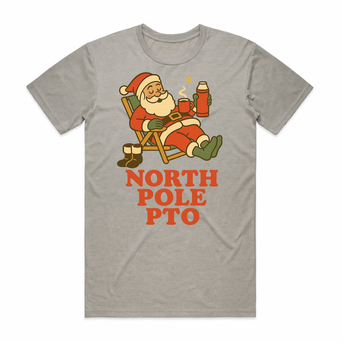 North Pole PTO Santa Christmas T-Shirt