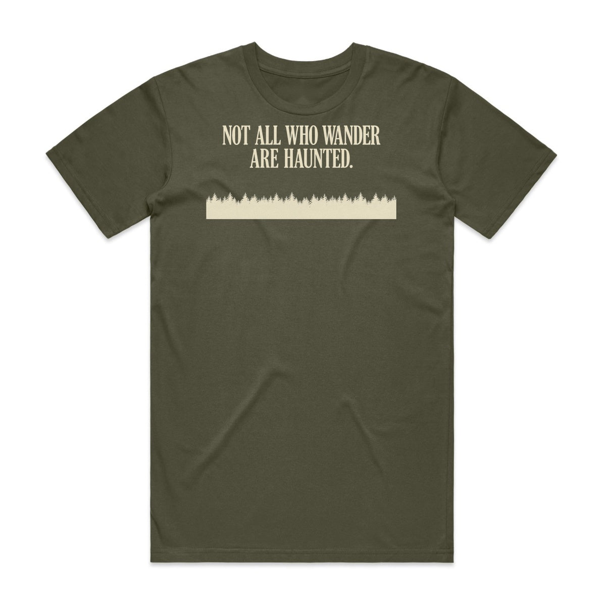 Not All Who Wander Are Haunted T-Shirt - Goblin Green