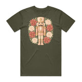 Nutcracker Poinsettia Wreath T-Shirt