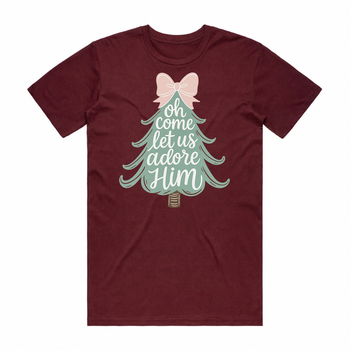 Oh Come Let Us Adore Him Christmas T-Shirt