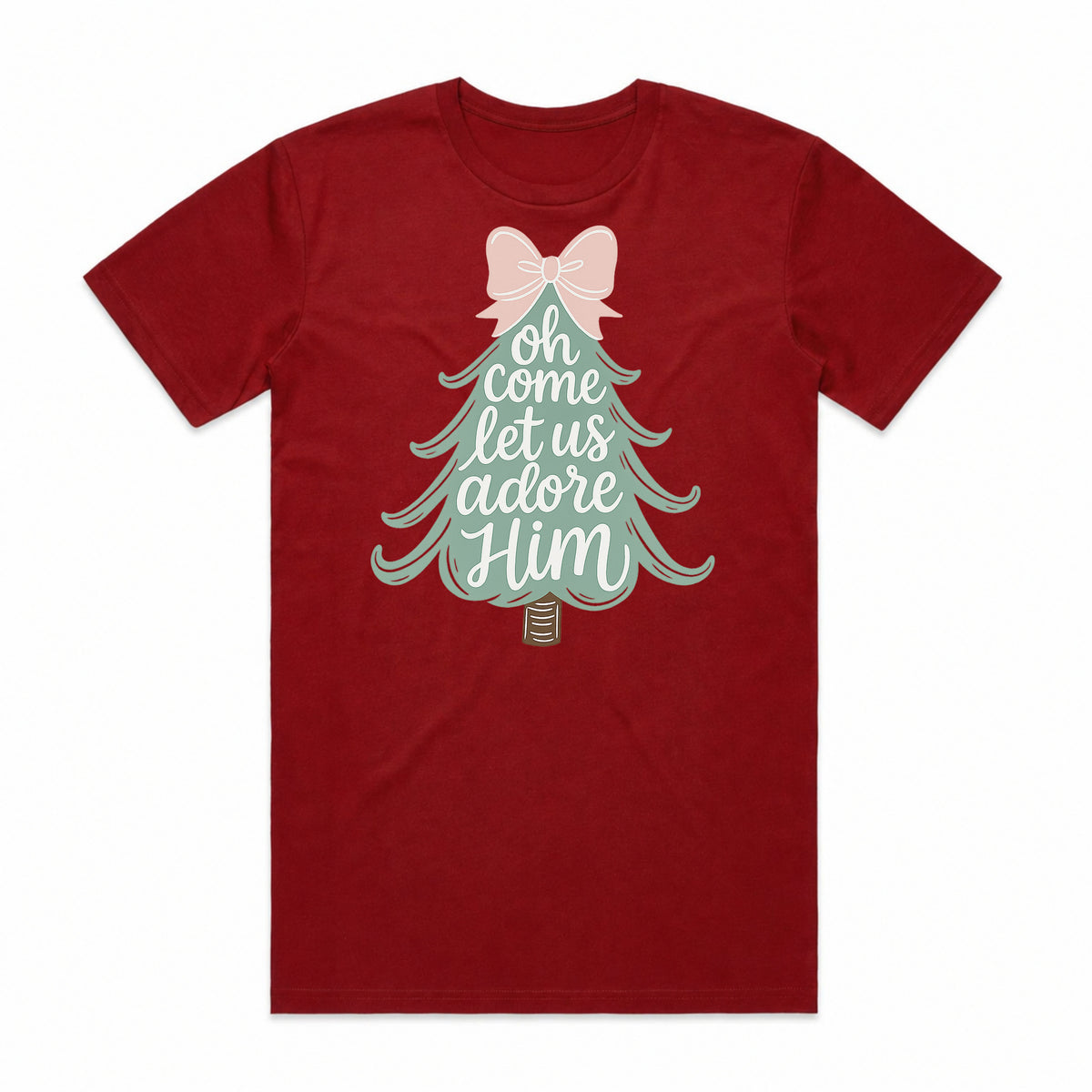 Oh Come Let Us Adore Him Christmas T-Shirt