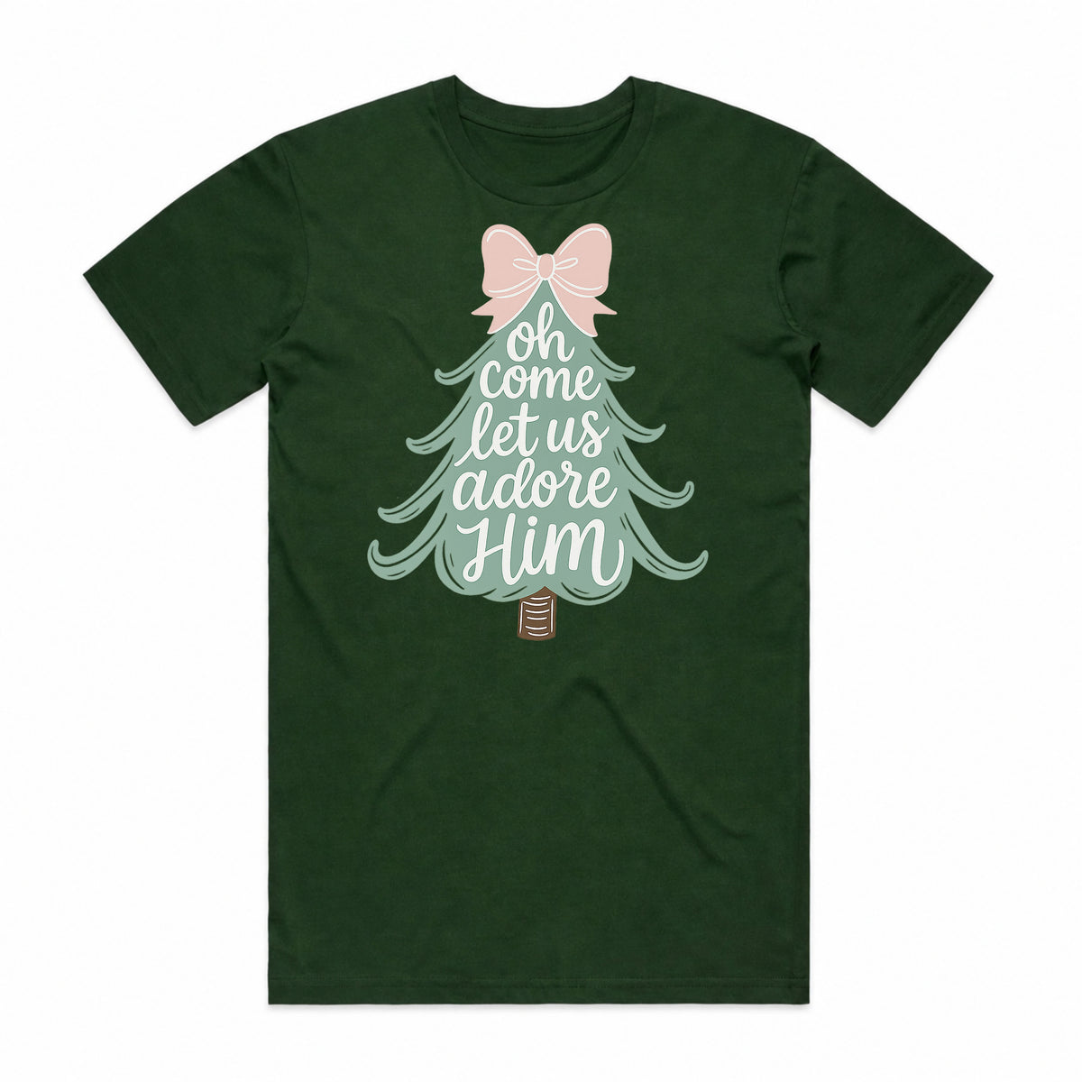 Oh Come Let Us Adore Him Christmas T-Shirt