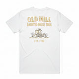 Old Mill Haunted House Tour T-Shirt - Casper White