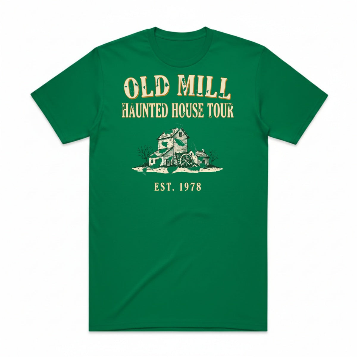 Old Mill Haunted House Tour T-Shirt - Frankenstein