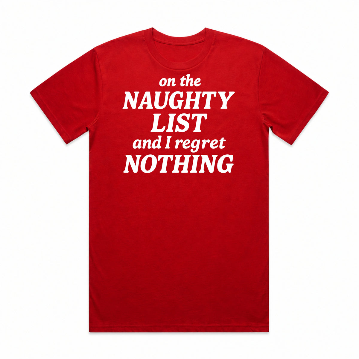 On the Naughty List Christmas T-Shirt