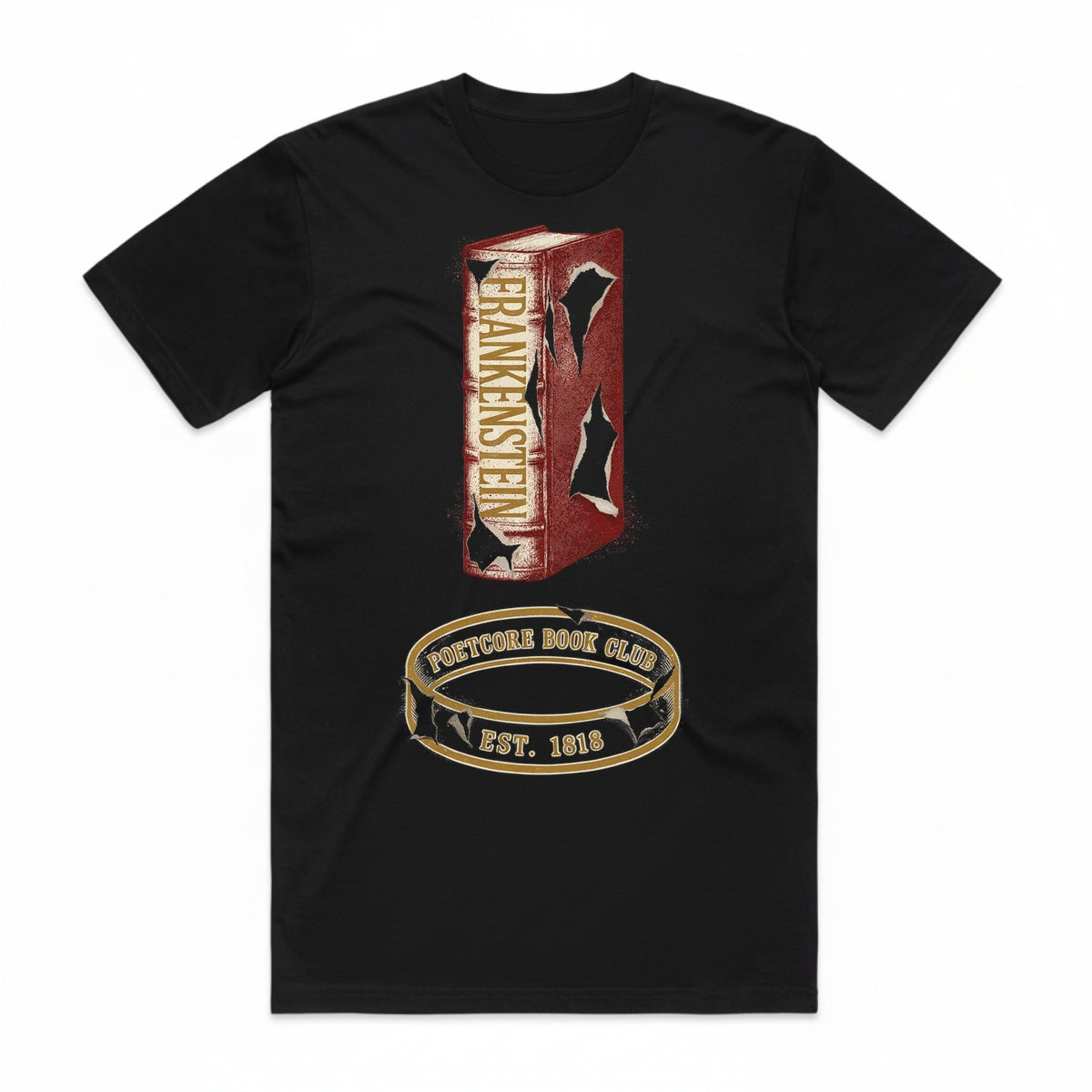 Poetcore Book Club T-Shirt - Black Cat