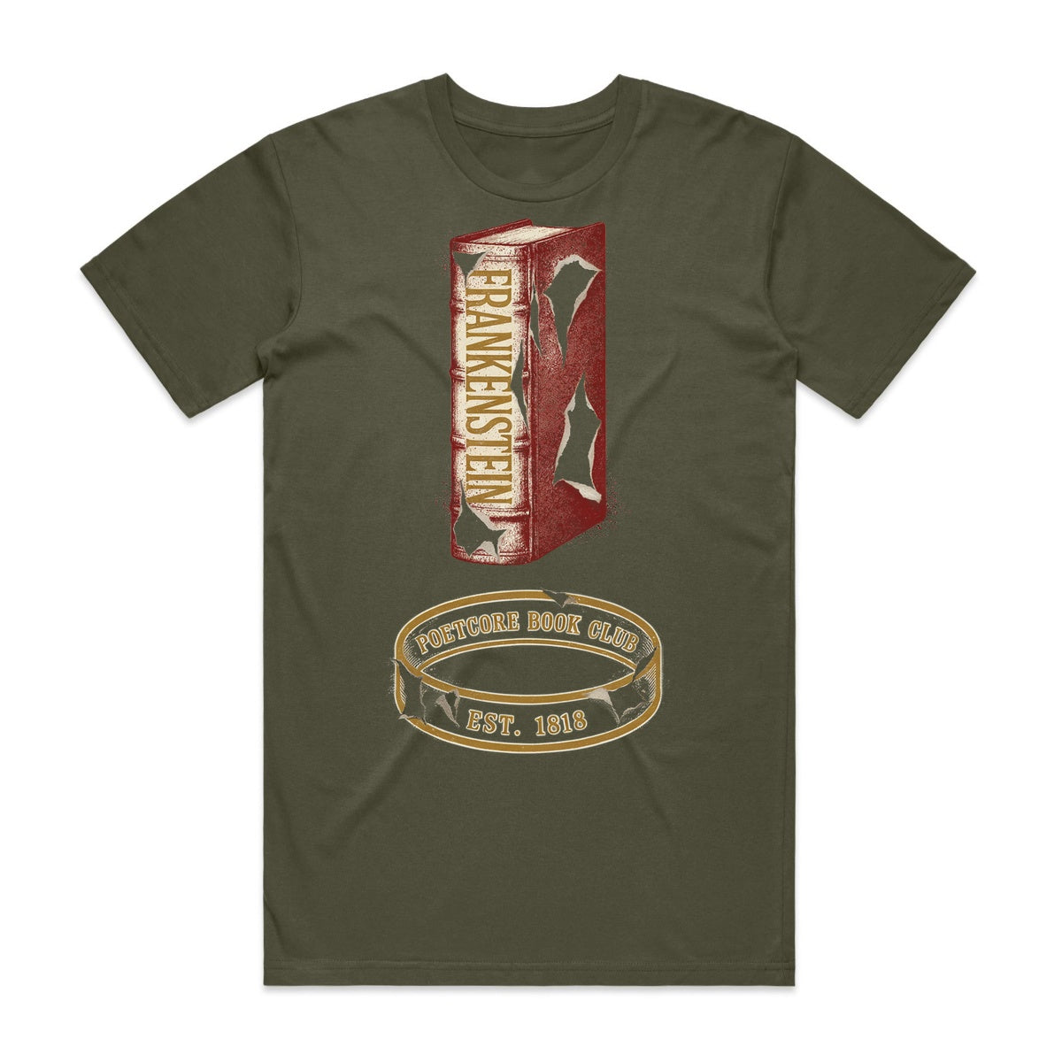 Poetcore Book Club T-Shirt - Goblin Green