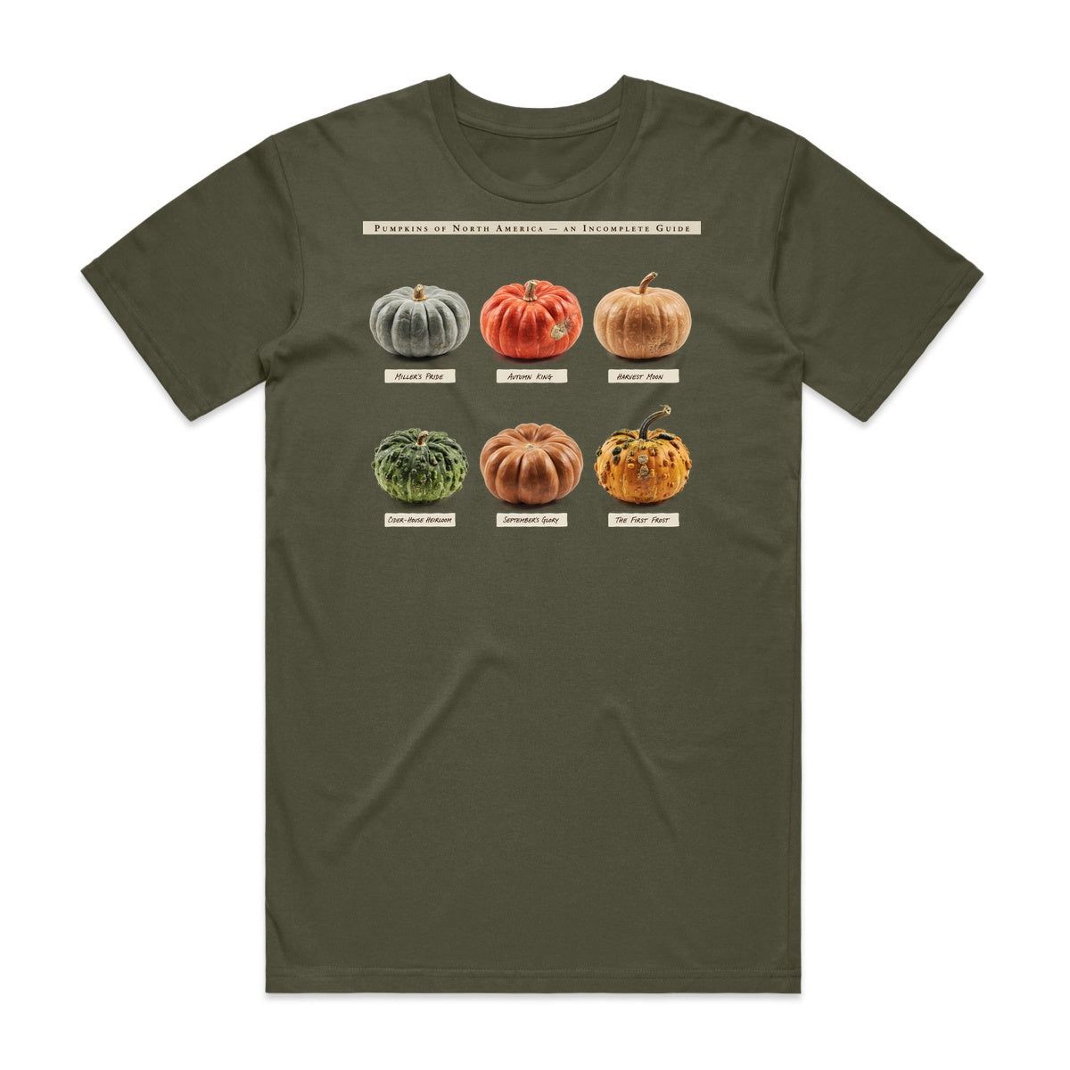 Pumpkins Of North America T-Shirt - Goblin Green