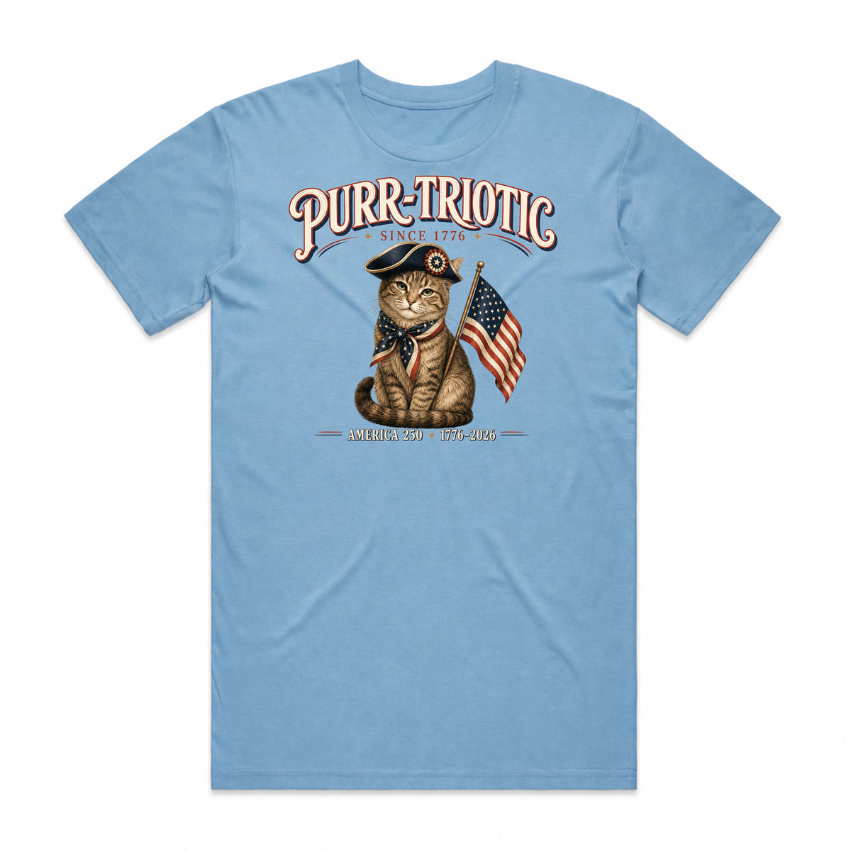 Purr-triotic Cat 1776 T-Shirt