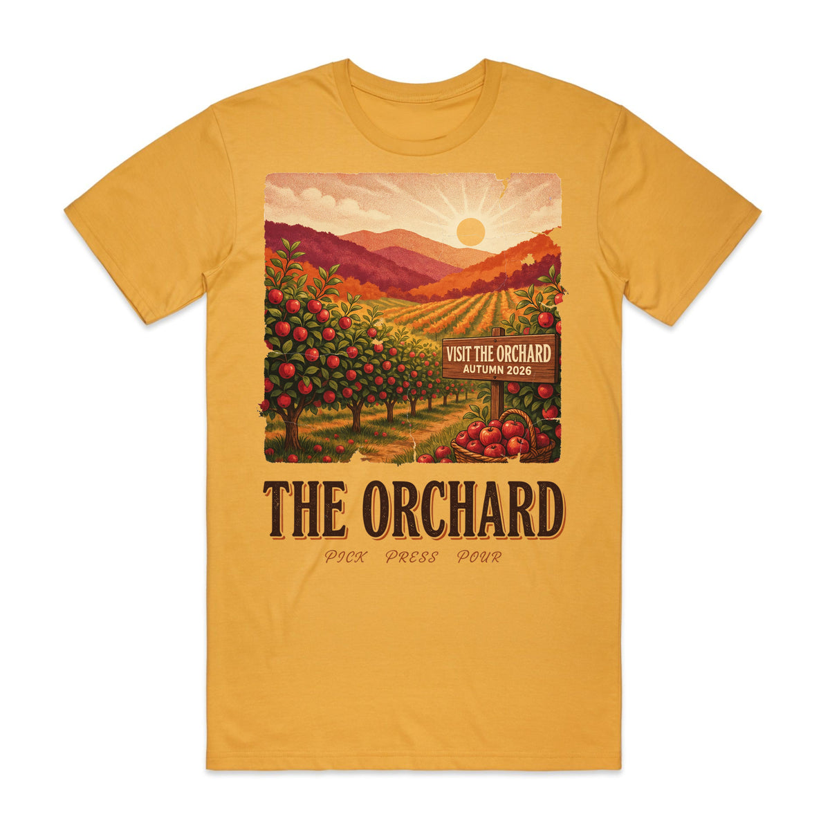 Retro Orchard Poster T-Shirt