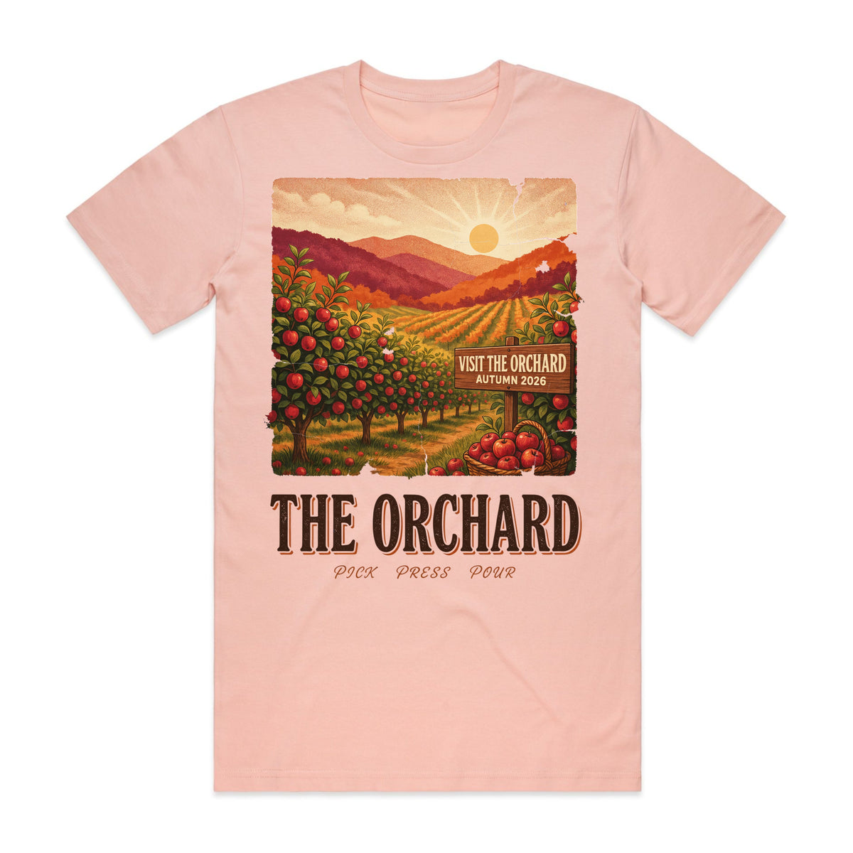 Retro Orchard Poster T-Shirt