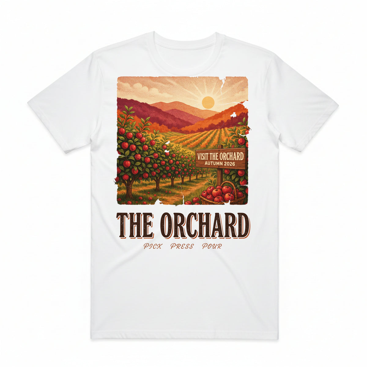 Retro Orchard Poster T-Shirt