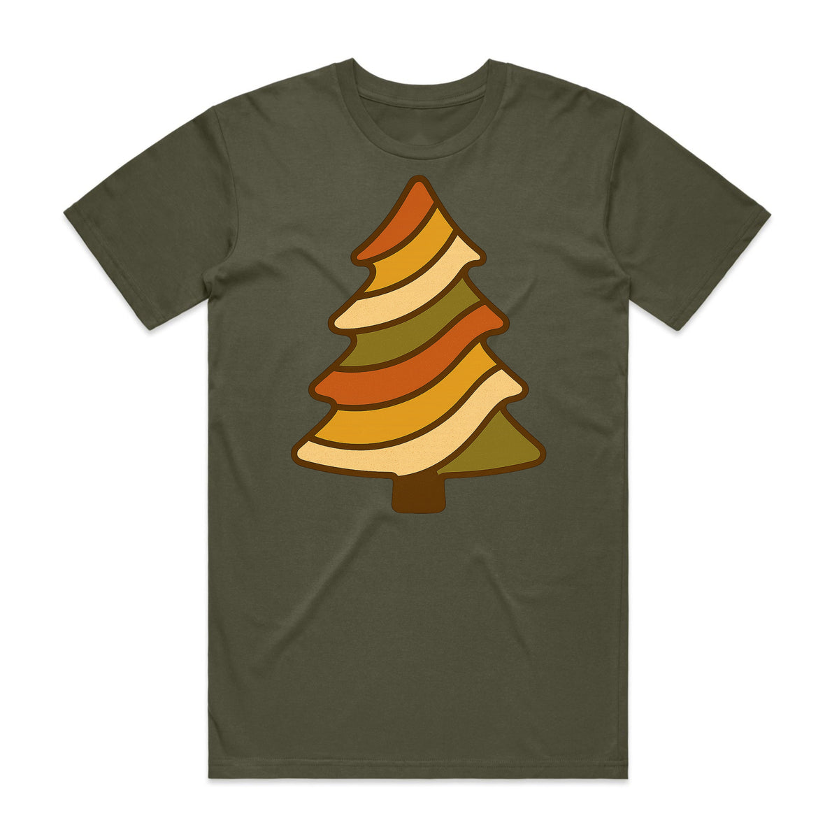 Retro Wave Christmas Tree T-Shirt
