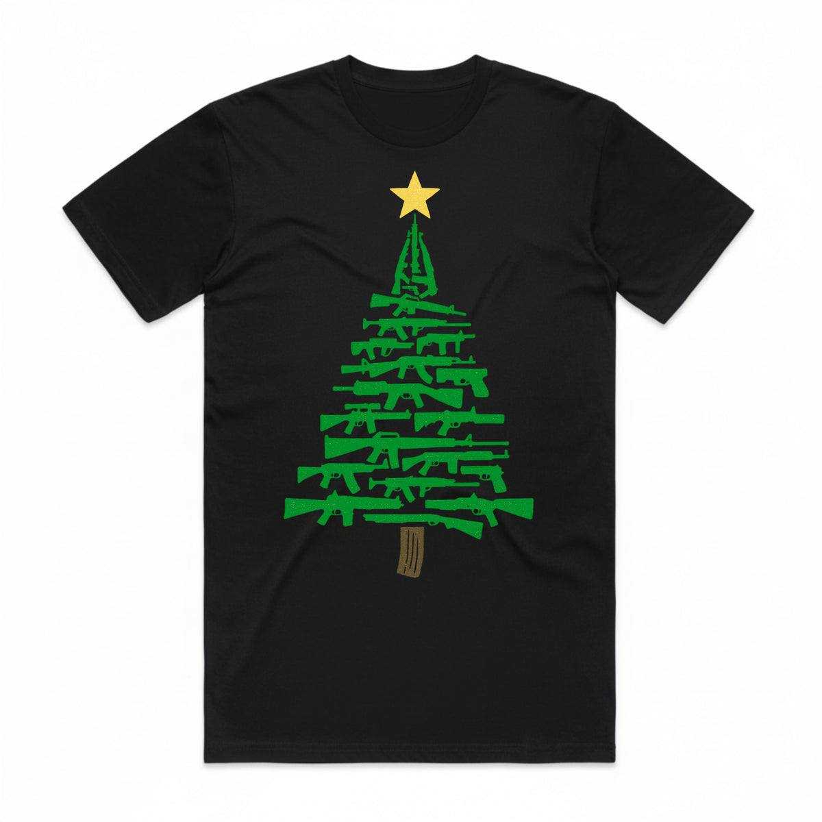 Rifle Christmas Tree T-Shirt