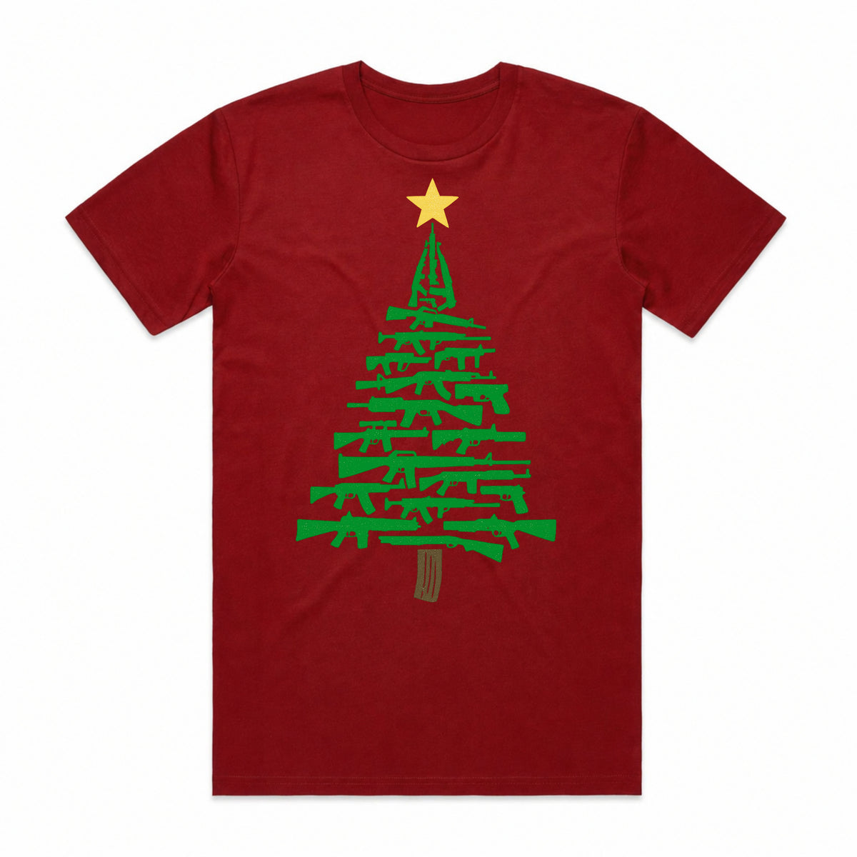 Rifle Christmas Tree T-Shirt