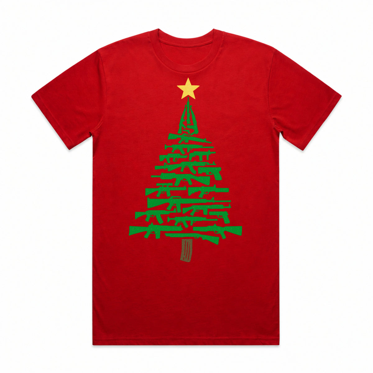 Rifle Christmas Tree T-Shirt