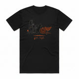 Rubber Hose Ghost Family T-Shirt - Black Cat
