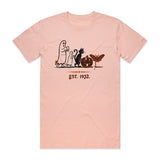 Rubber Hose Ghost Family T-Shirt - Boo-tiful Blush