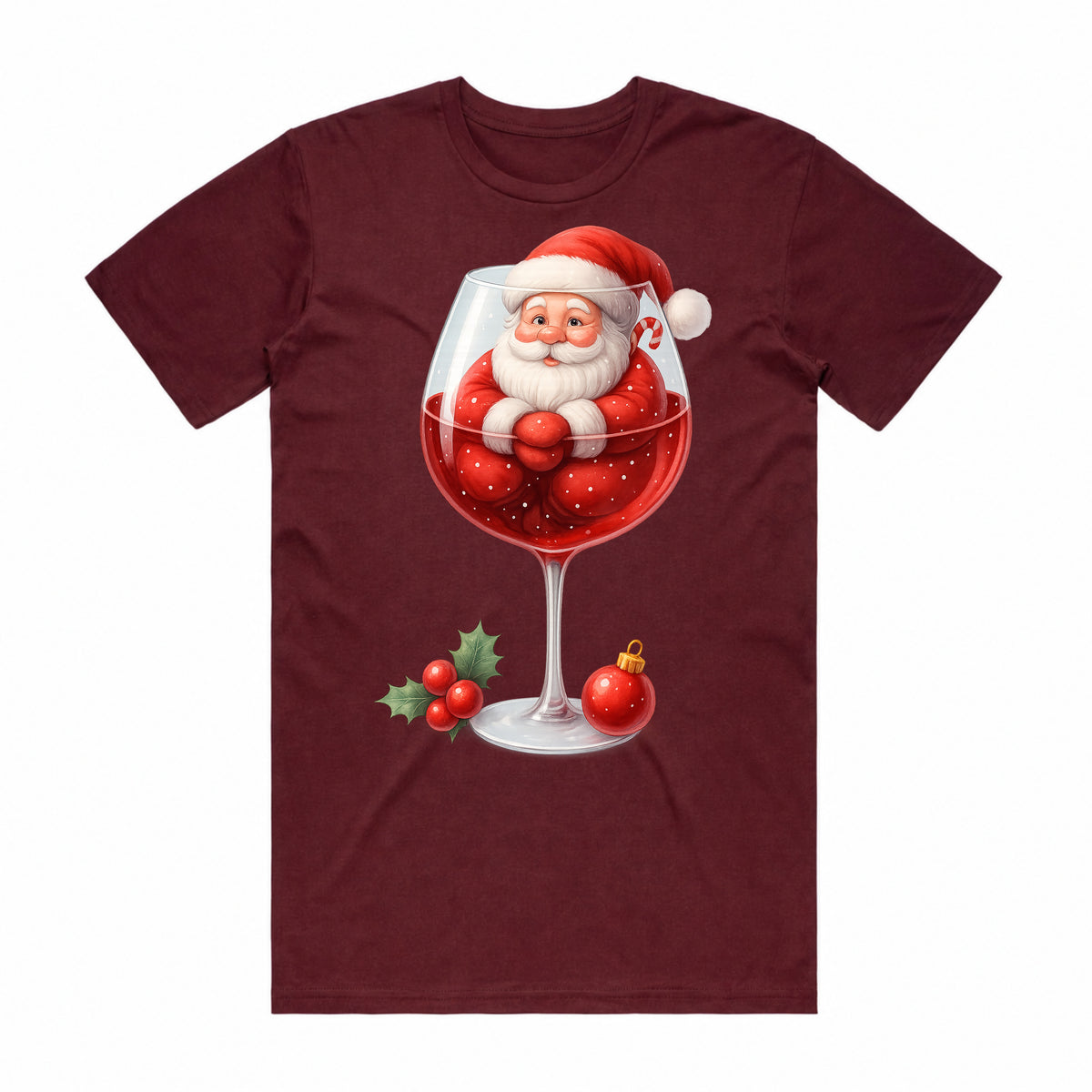 Santa, Hold My Wine Christmas T-Shirt