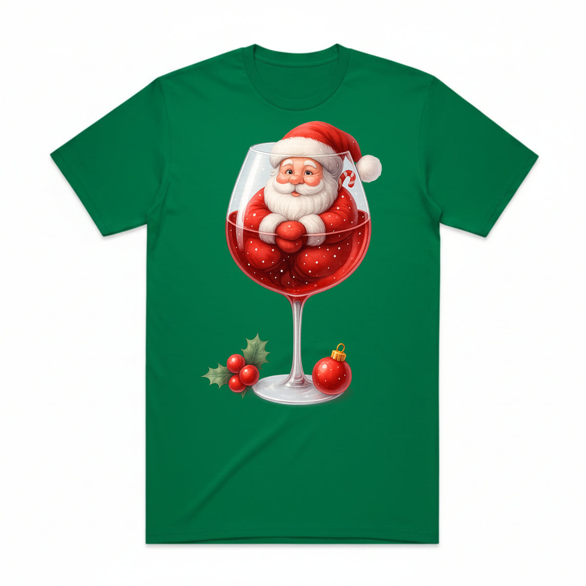 Santa, Hold My Wine Christmas T-Shirt