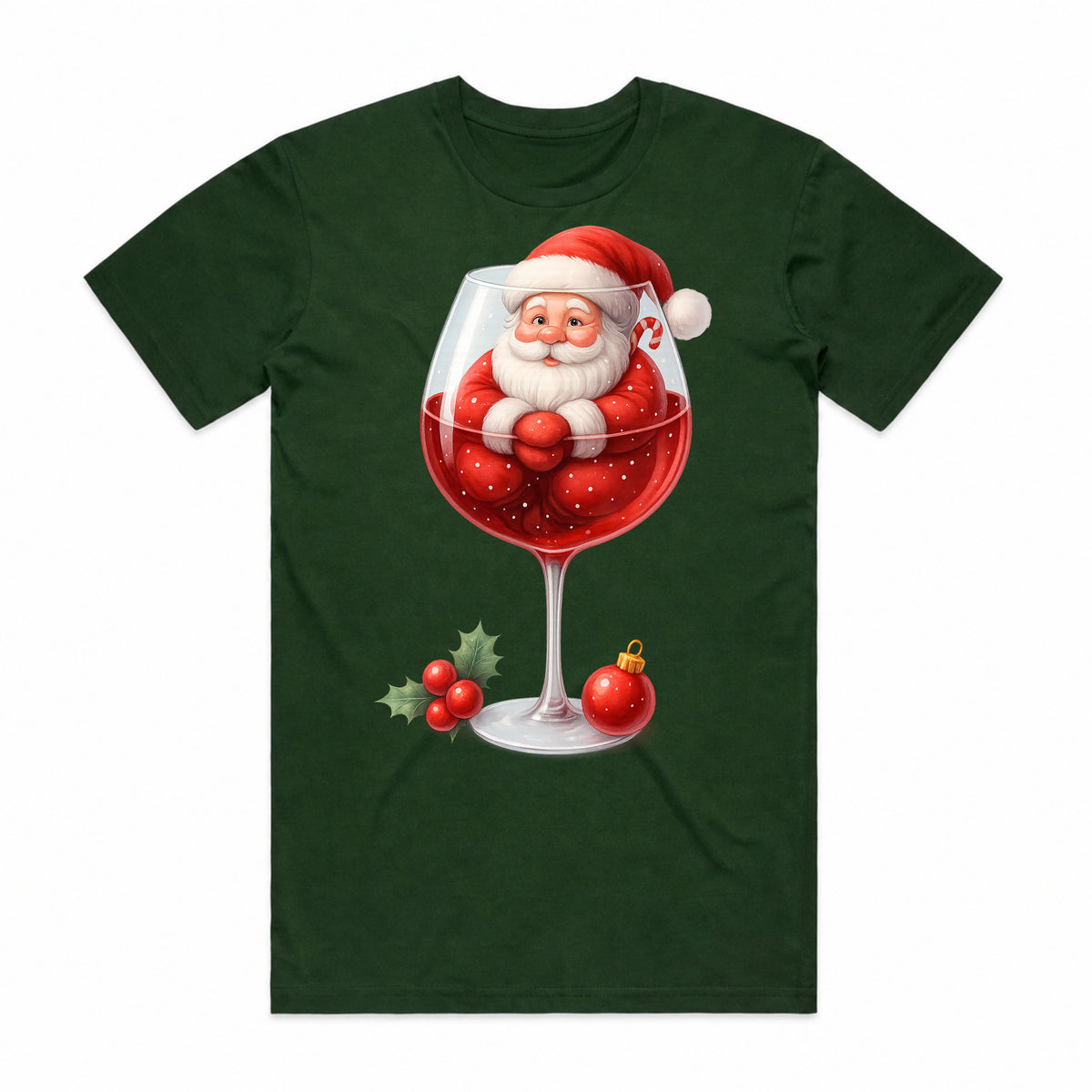 Santa, Hold My Wine Christmas T-Shirt