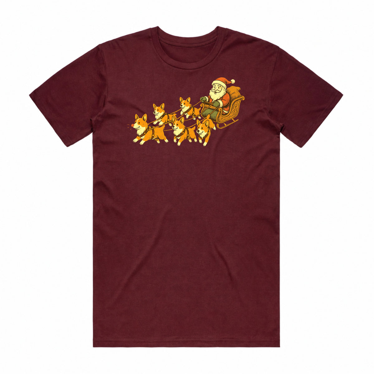 The Corgi Sleigh Ride T-Shirt