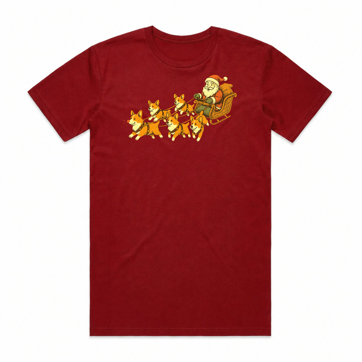 The Corgi Sleigh Ride T-Shirt