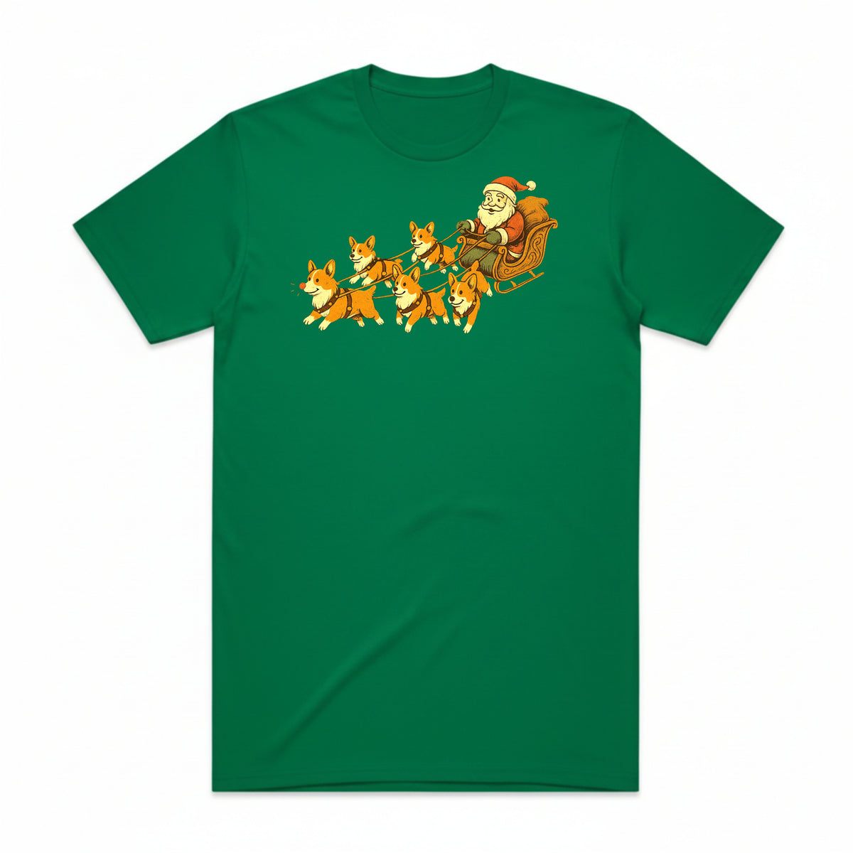 The Corgi Sleigh Ride T-Shirt