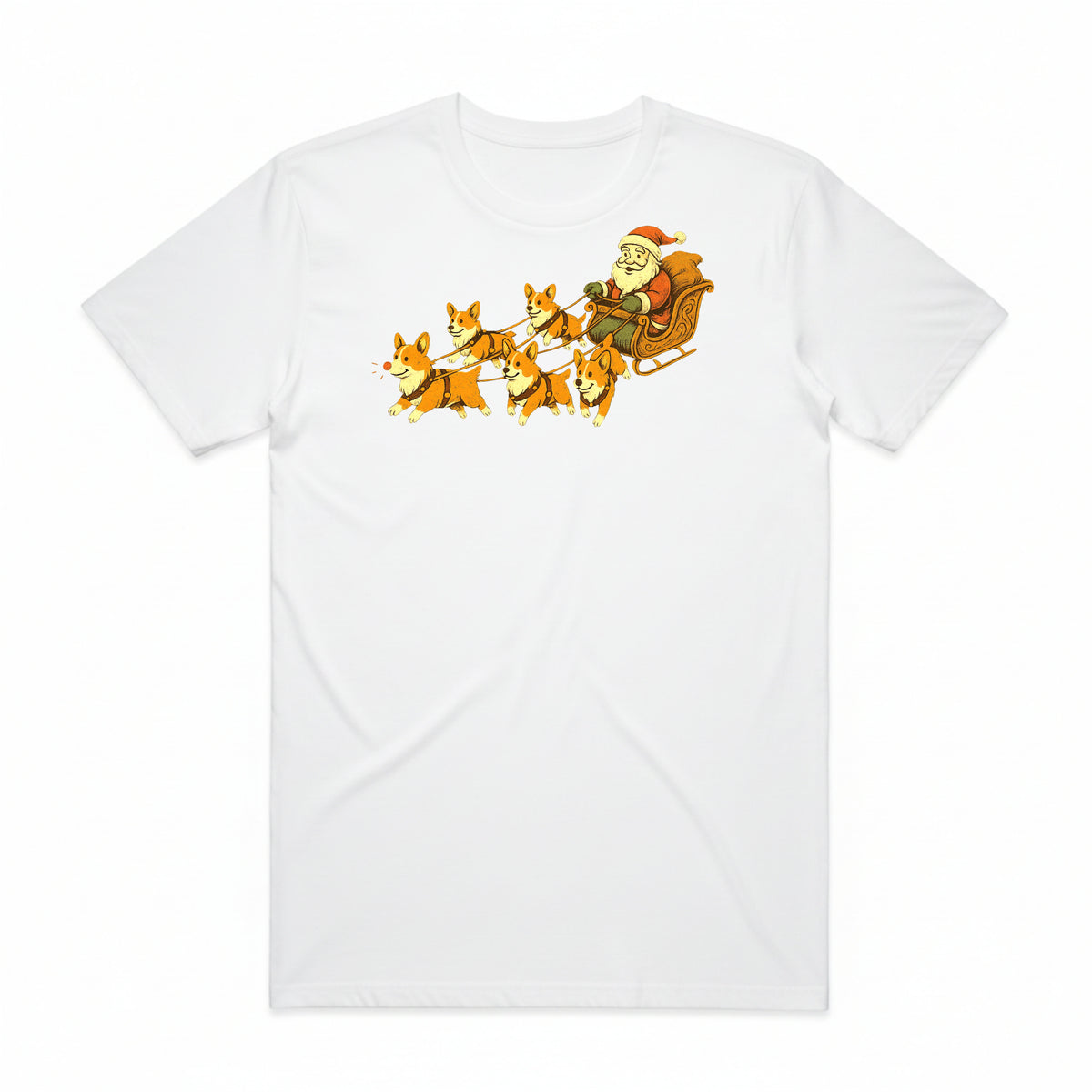 The Corgi Sleigh Ride T-Shirt