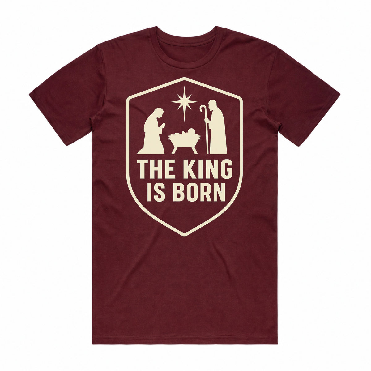 The King is Born Christmas T-Shirt