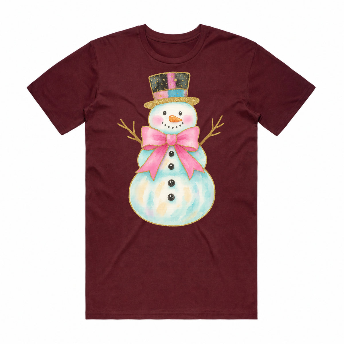 Watercolor Snowman T-Shirt