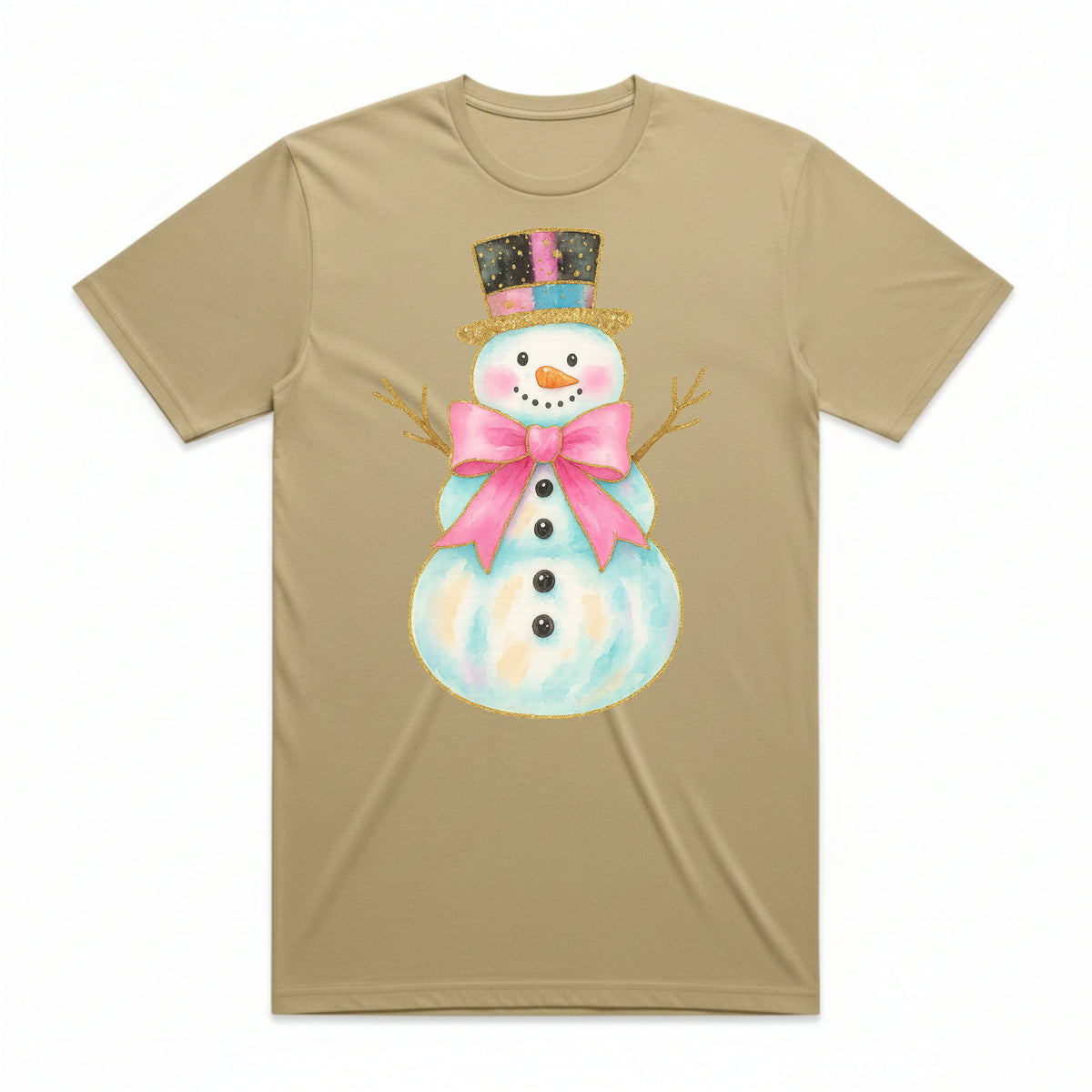 Watercolor Snowman T-Shirt