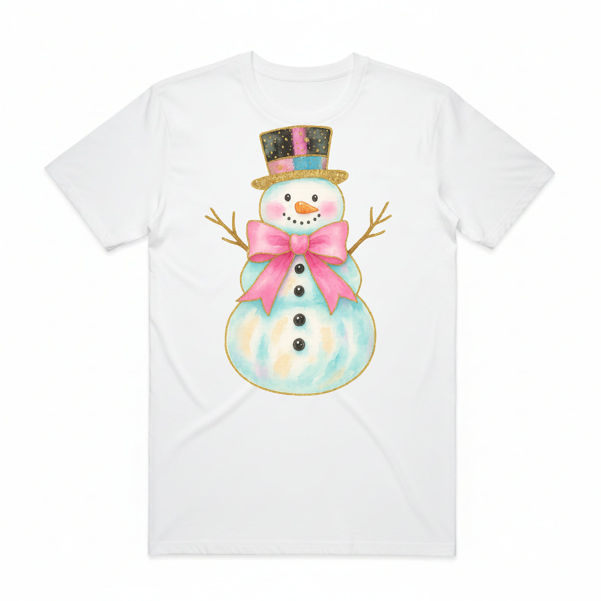 Watercolor Snowman T-Shirt
